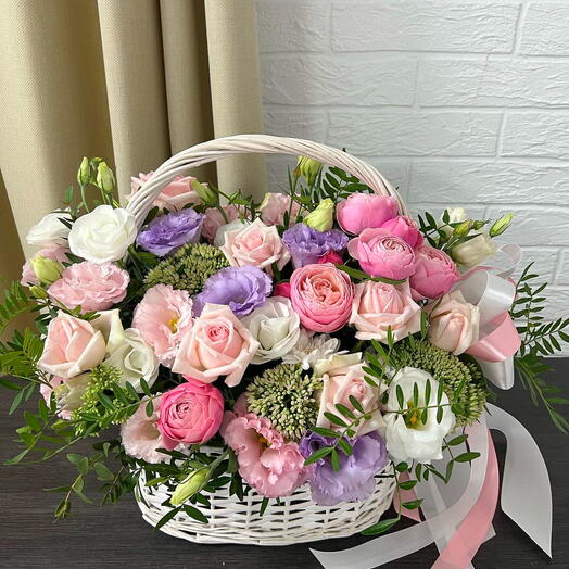 Flowers in basket