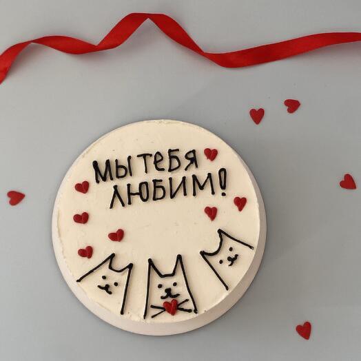 Бенто-торт «Мы тебя любим»