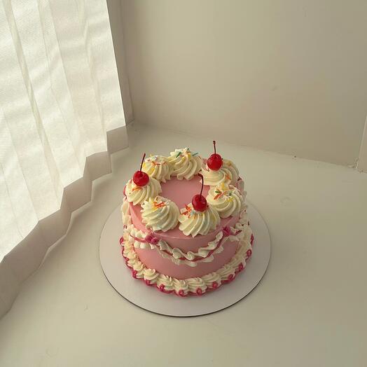 Pastel con volantes