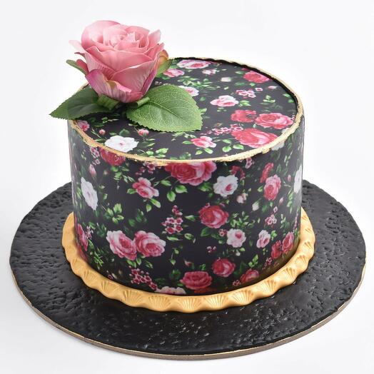 Floral Fantasy Printed Chocolate Cake