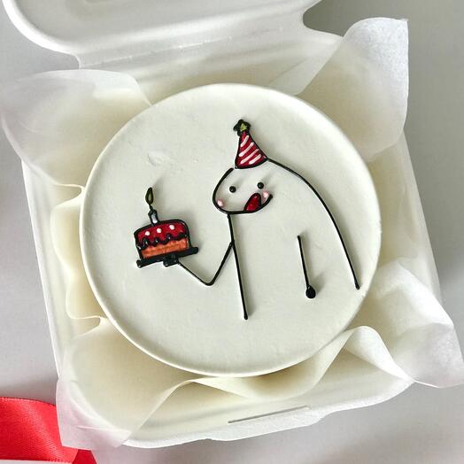 Бенто торт с чувачком