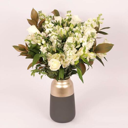 Ivory White Flower Arrangement