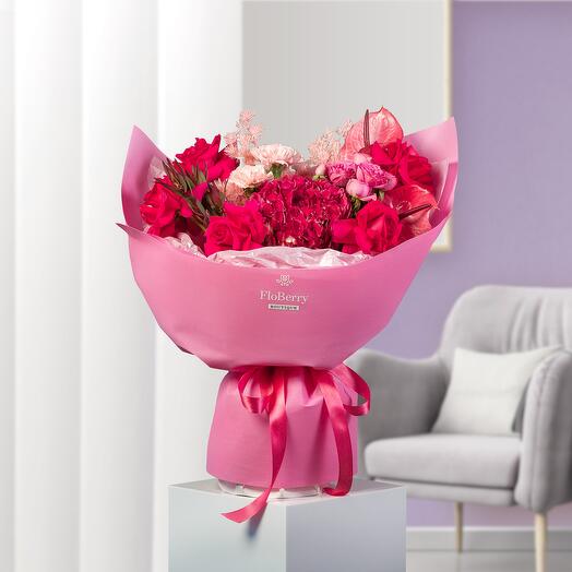 "Raspberry Passion" Bouquet S