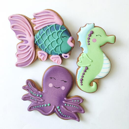 Conjunto de pan de jengibre y miel "Mar Negro"