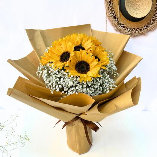 Walking Sunshine of Sunflowers Bouquet