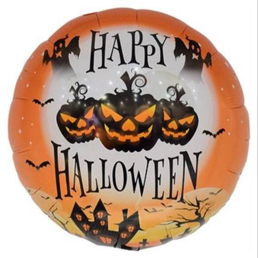 Фольгированный круглый шар Хеллоуин Halloweeen