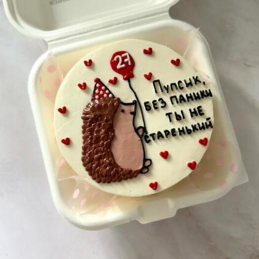 Бенто торт с ежиком