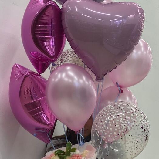 Set de bolas"nube Rosa"