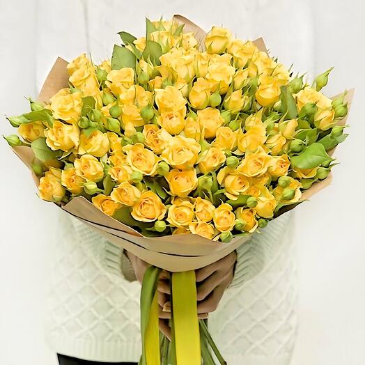 Yellow Baby Rose Arrangements