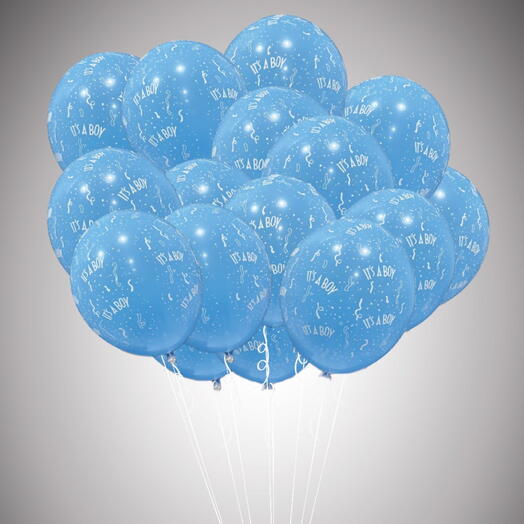 15 It s a boy balloons  set
