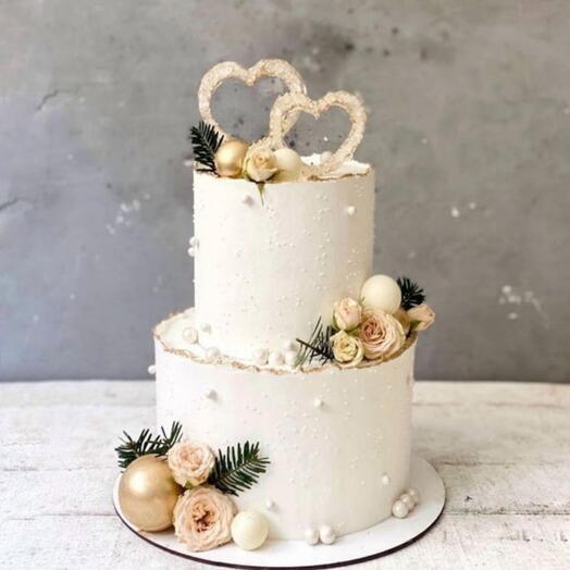 Weddingcake in elegant