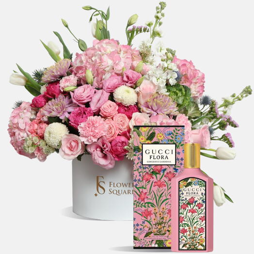 Pink Flower Box X Gucci Flora Gorgeous Gardenia EDP