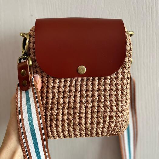 Mini bolso de punto