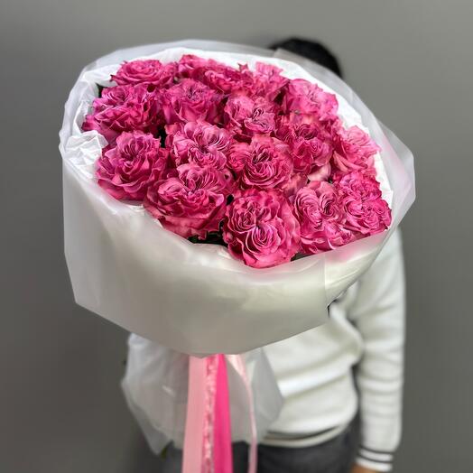 Букет пион розы Кантри блюз💕(17)