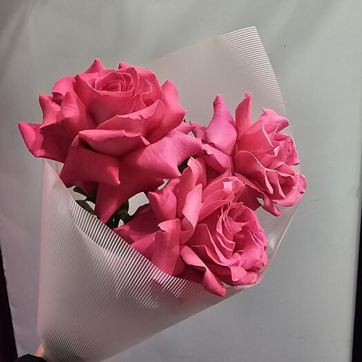 Французские розы в кулечке