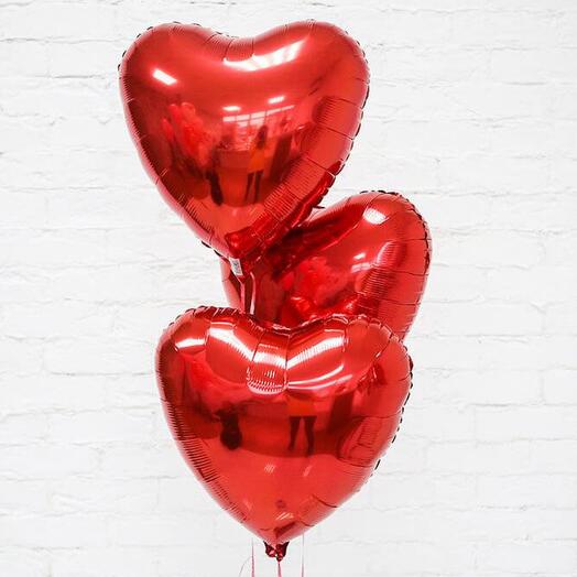 Шар сердце 3шт