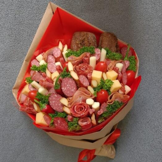 Букет из закусок "пламя"