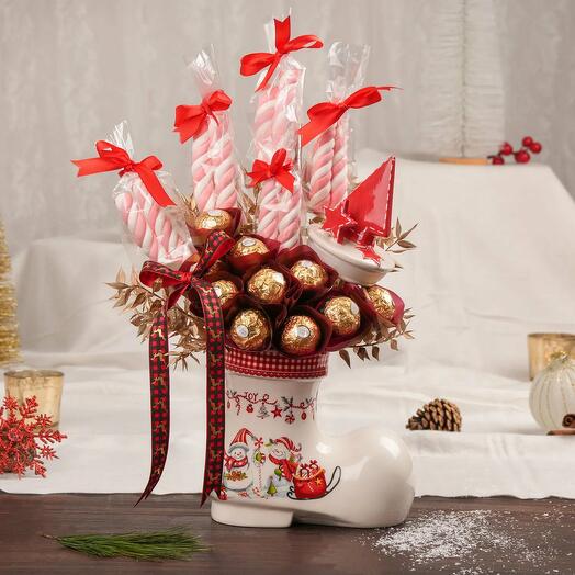 Santa Shoe Marsh Mallows and Rochers