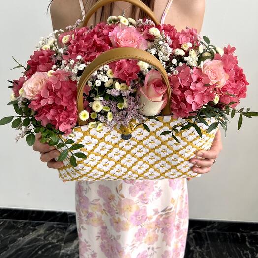 Flowers in a bag "Tenderness of meeting"