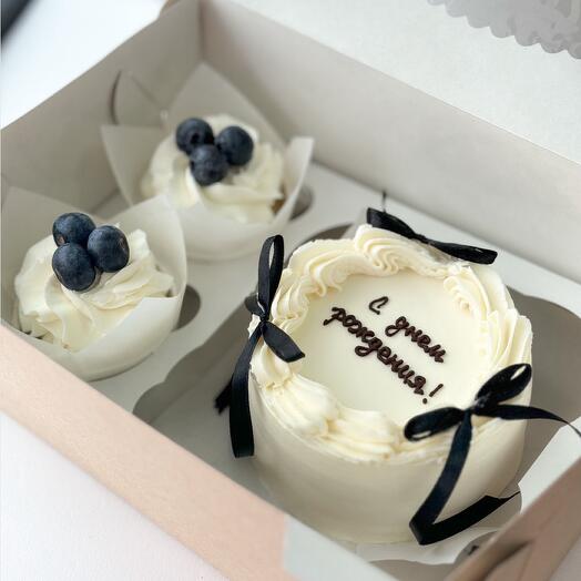 Conjunto de Bento y cupcakes