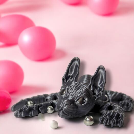 Игрушка подвижная кот Сфинкс антистресс