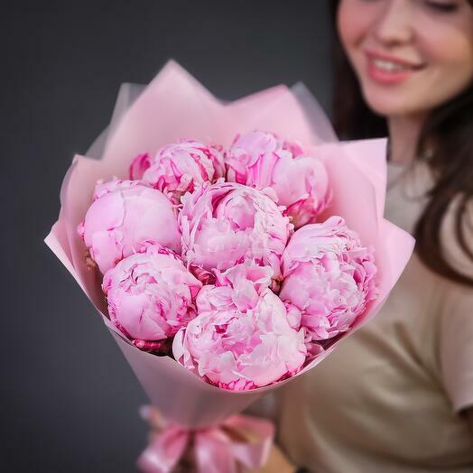 Bouquet of 7 Sarah Bernard Peonies-1832