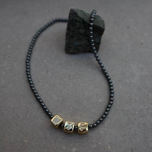 Hematite necklace - bold and provocative