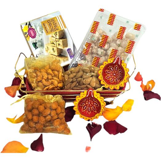 Diwali Sweets and Nuts Trio