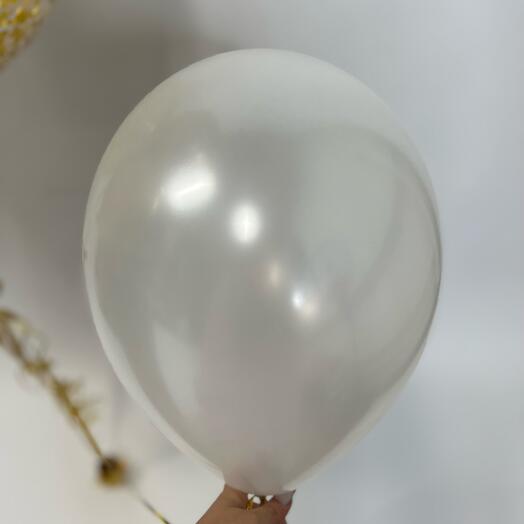 Шар воздушный гелиевый  30 см  металлик
