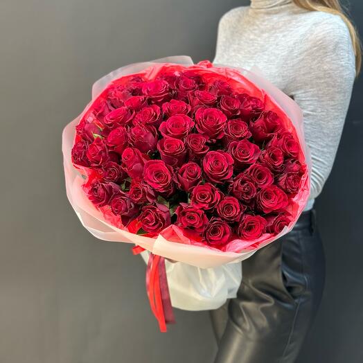 Букет ХИТ из 51 красной розы