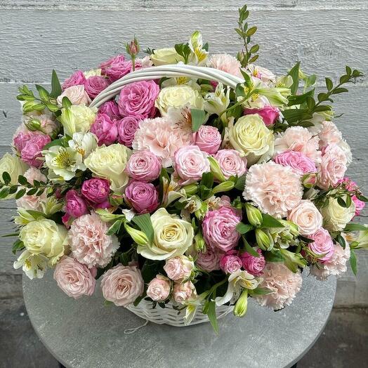 Корзина с цветами🌷