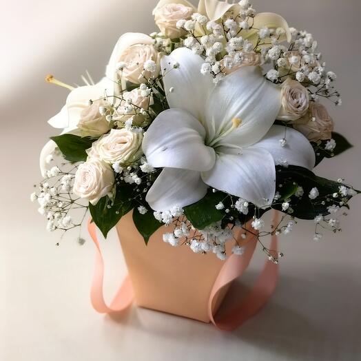 🤍Flores en Caja