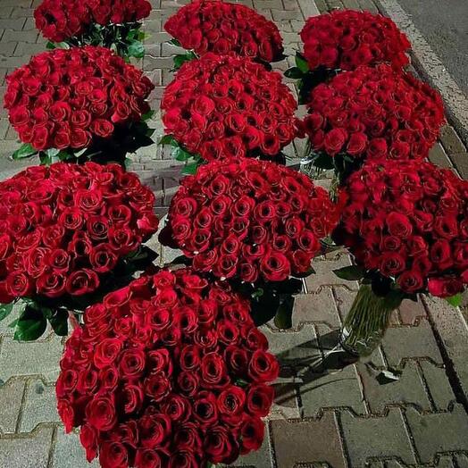 1000 red roses
