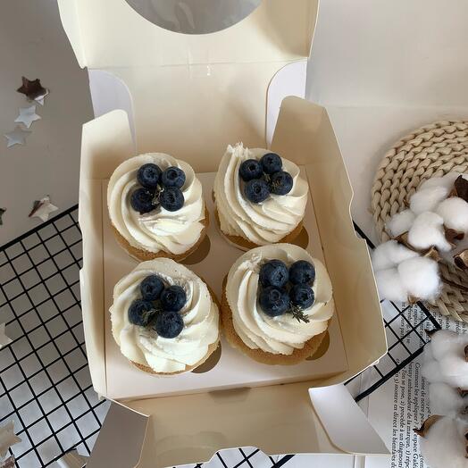 Капкейки с голубикой