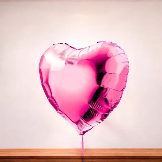 Pink heart balloon