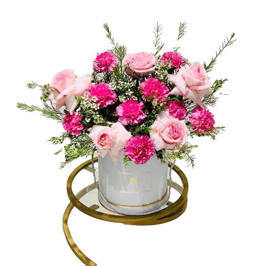 Box Flower Bouquet - Elegant Floral Arrangement