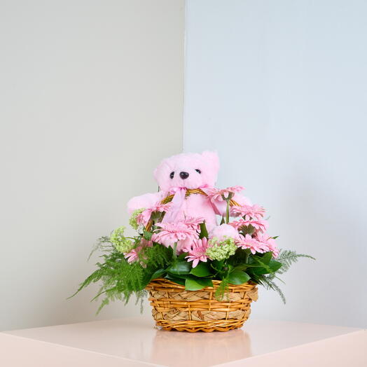 Pretty in Pink - Baby Girl Floral Basket