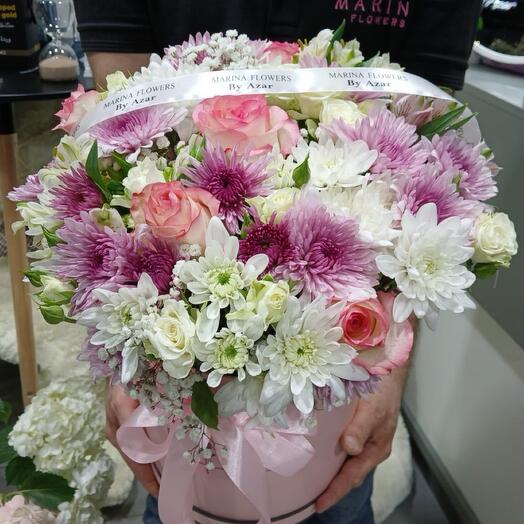 Lovely pink flower box