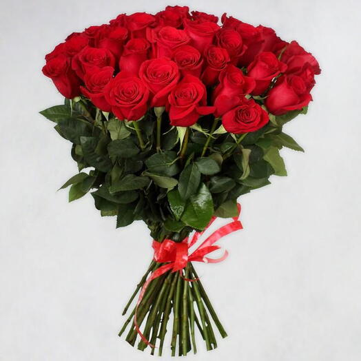 Valentines Day 75 Red Roses Bouquet