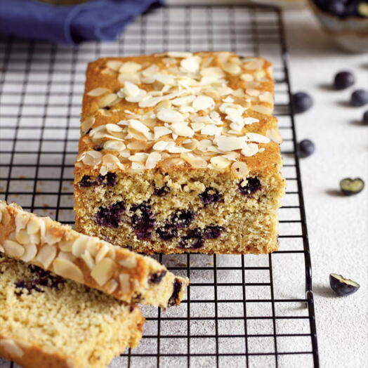 Keto Lemon Blueberry Pond Cake