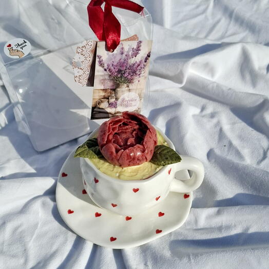 Трайфл в керамической кружке ручной работы