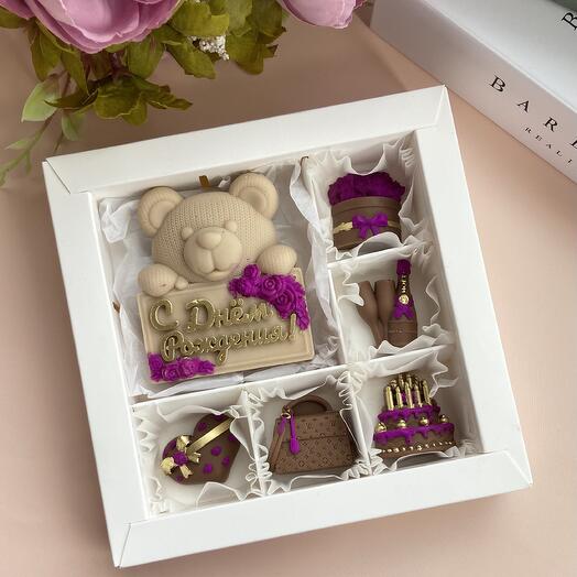 Шоколадный набор с днем рождения