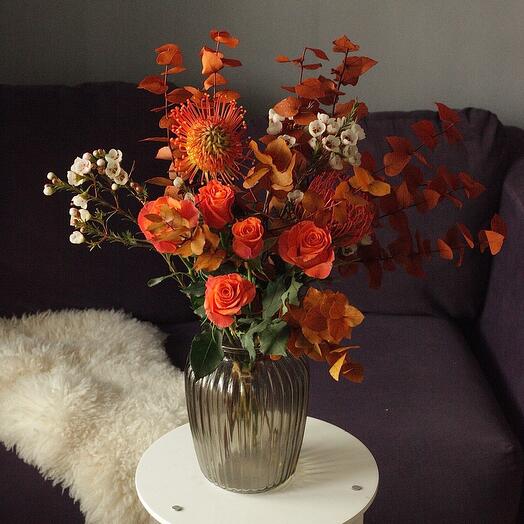 Цветы для дома в осенних тонах