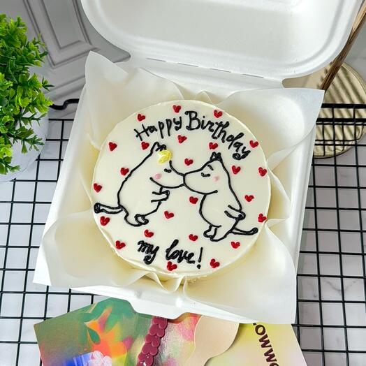 Бенто-торт на день рождения,парню,девушке,мужу,жене «Happy birthday my love