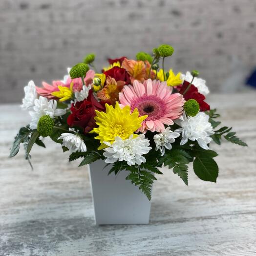 Flowers in a Cascade box