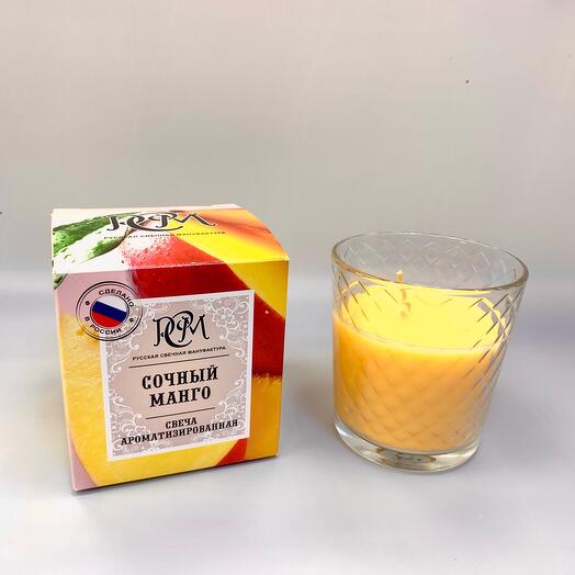 Свеча ароматическая «Сочный манго»