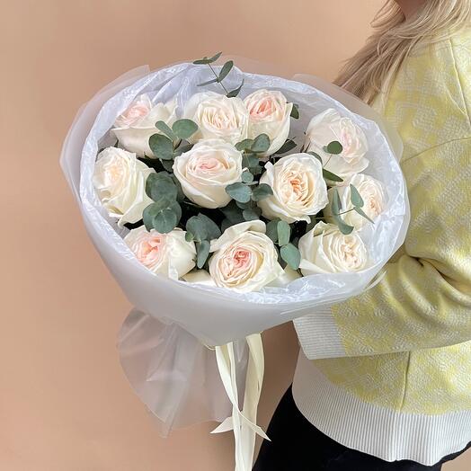 Rosas de peonía White Ohara fragantes
