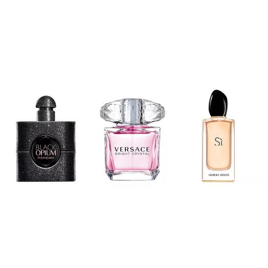 Yves Saint Laurent Black Opium Versace Bright Crystal Giorgio