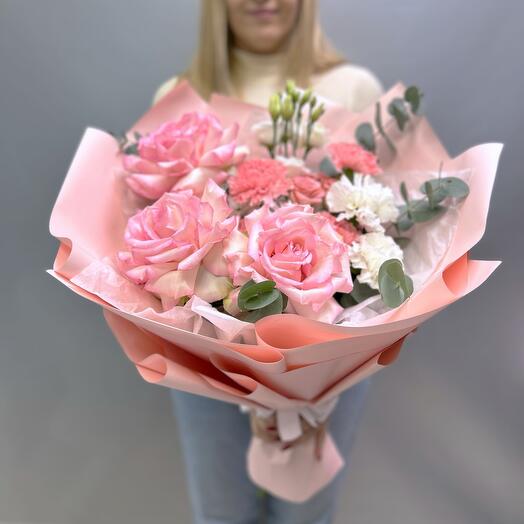 French marmalade. Bouquet with French roses