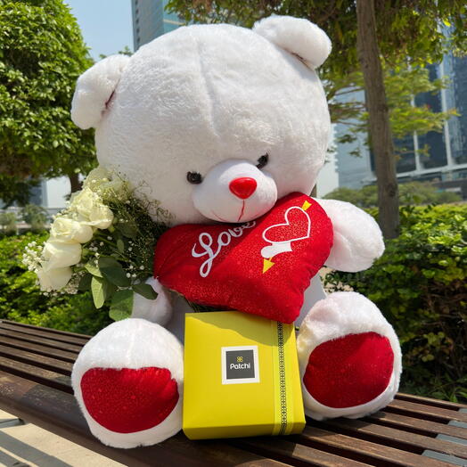 100 CM-Teddy Rose Patchi